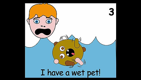 A very wet pet